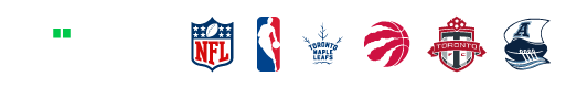 PROLINE+ est le partenaire officiel de la National Football League, National Basketball Association, des Maple Leafs de Toronto, des Raptors de Toronto, du Toronto FC et des Argonauts de Toronto.