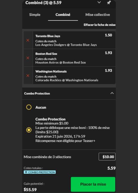 Second Chance betslip