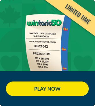 Ticket graphic over image of poker chips