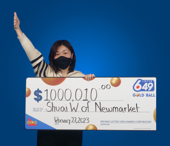 Photo of LOTTO 6/49 GOLD BALL Winner Shuai W. 