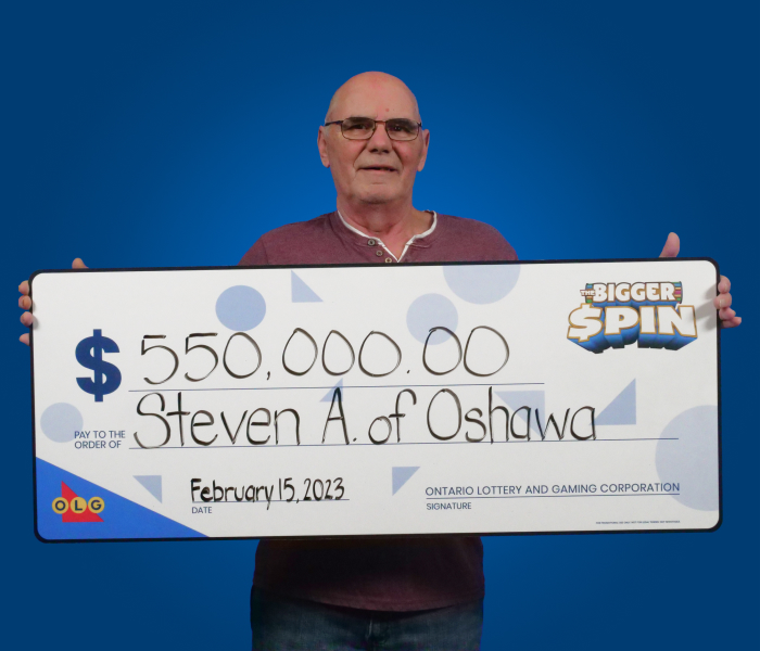 Photo of BIGGER SPIN Winner Steven A. 