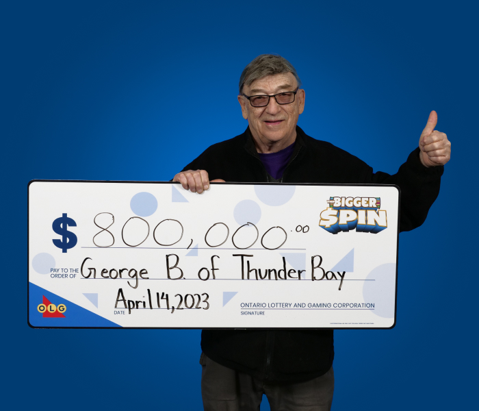 Photo of THE BIGGER SPIN Winner George B. 